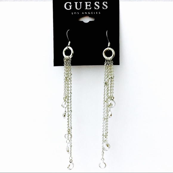 guess long earrings